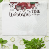 Red Truck, Pine Tree Theedoek (Gevouwen)