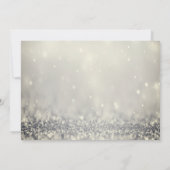 Red Truck Pine Trees Bokeh Snowflakes kerst Kaart (Achterkant)