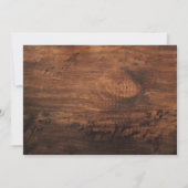 Red Truck Pine Trees, Licht Wood Kerstfeest Kaart (Achterkant)