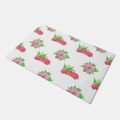 Red Truck & Poinsettias Deurmat (Schuin)