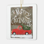 Red Truck Porcelain Ornament (Links)
