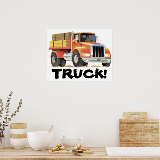 Red Truck Poster (Keuken)