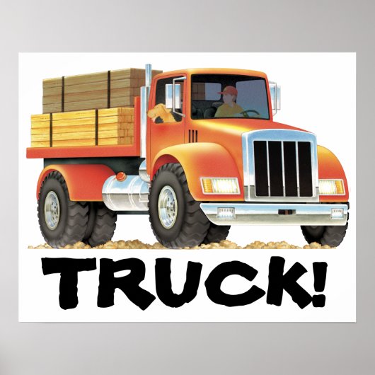 Red Truck Poster (Voorkant)