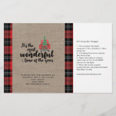 Red Truck Pset met kersttasbout Snoep Wrapper (Voorkant)