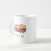 Red Truck Pumpkin Mok - "Happy Herfst, Y'all" (Voorkant links)