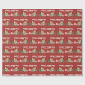 Red  Truck Rustic Country Cadeaupapier (Vlak)