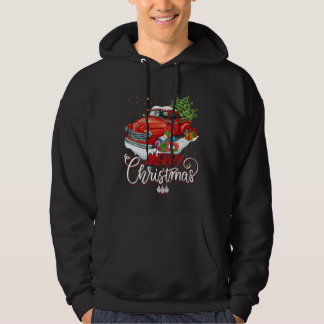 Red Truck Shirt Retro kerstboom Picku