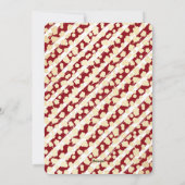 Red Truck Stripes Sterren Vrolijk Kerstfeest Feestdagenkaart (Achterkant)