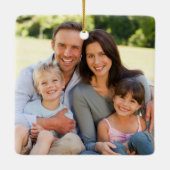 Red Truck Tree Buffalo Play Holiday Keramisch Ornament (Achterkant)