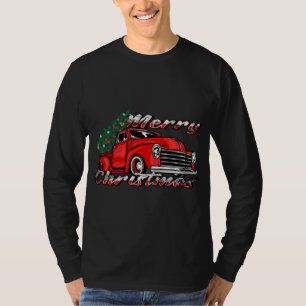 Red Truck Tree Merry Xmas - Red Truck T-shirt