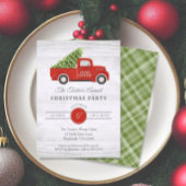  Red Truck & Tree Pset-kerstfeest Kaart