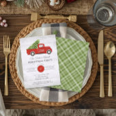  Red Truck & Tree Pset-kerstfeest Kaart
