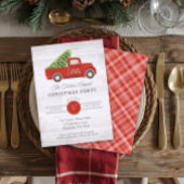  Red Truck & Tree Pset Kerstparty IV Kaart