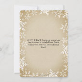 Red Truck Tree & Snowflakes Rustige kerstparty Kaart (Achterkant)