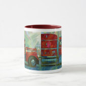 RED TRUCK TRUCKERS BIG RIG KOFFIE MOK (Midden)