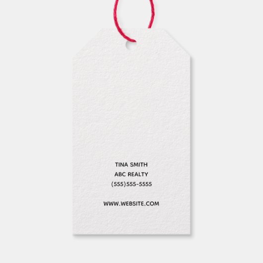 Red Truck Valentijnsdag Poem Favor Gift Labels Cadeaulabel (Achterkant)