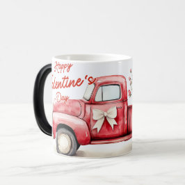 Red Truck Valentine Magische Mok