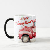 Red Truck Valentine Magische Mok (Links)