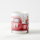 Red Truck Valentine Magische Mok (Center)