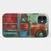 Red Truck Vrachtwagen Driver's iPhone 5 Hoesje (Achterkant (horizontaal))