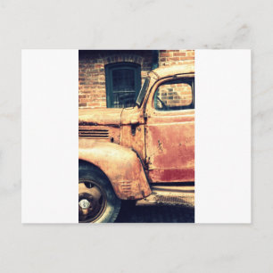 Red Truck Wreck Briefkaart