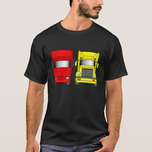 Red Truck Yellow Truck T-shirt (Voorkant)