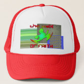 Red Trucker Hat Trucker Pet (Voorkant)