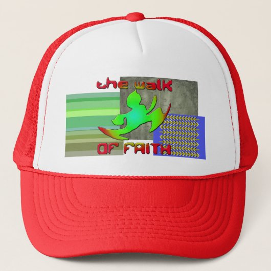 Red Trucker Hat Trucker Pet (Voorkant)