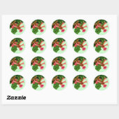 Red Trumpet Ronde Sticker (Vel)