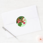 Red Trumpet Ronde Sticker (Envelop)