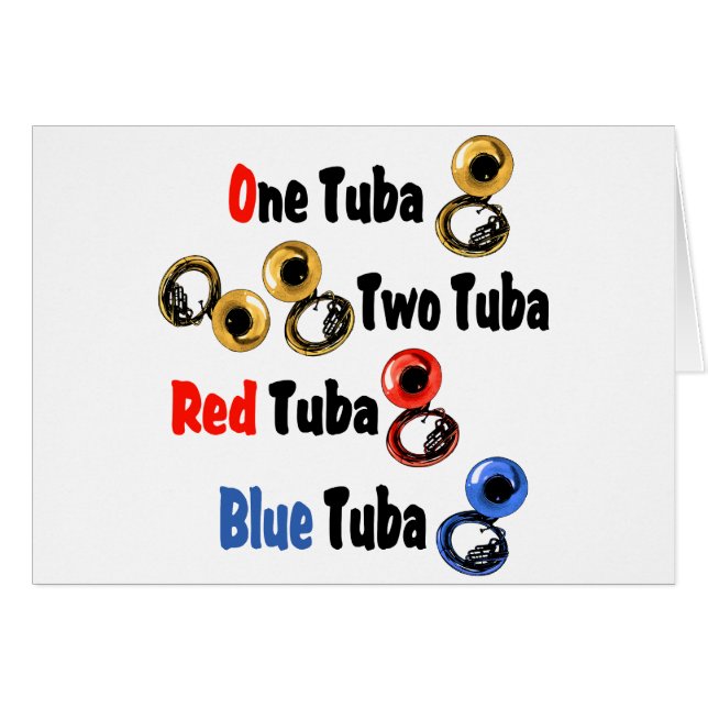 Red Tuba Blue Tuba (Voorkant Horizontaal)