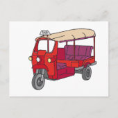 Red Tuktuk Briefkaart (Voorkant)