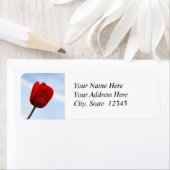 Red Tulip Adreslabel Etiket (Insitu)