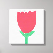 Red Tulip Art Canvas Afdruk (Voorkant)
