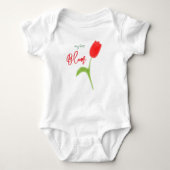 Red tulip baby T-Shirt (Voorkant)