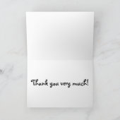 Red Tulip Bedankkaart (Binnen)