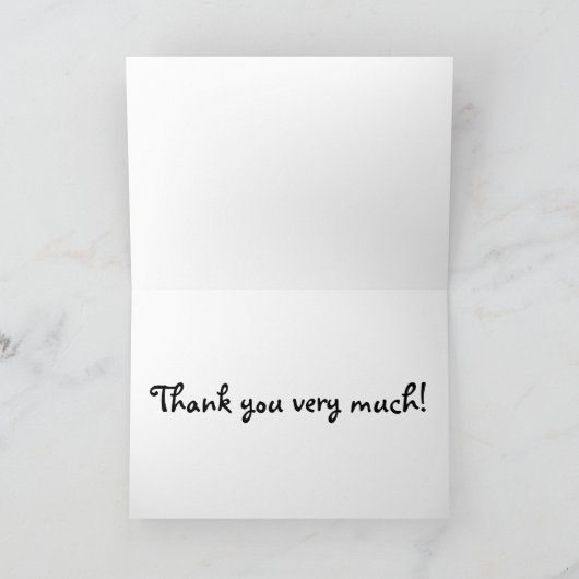 Red Tulip Bedankkaart (Binnen)