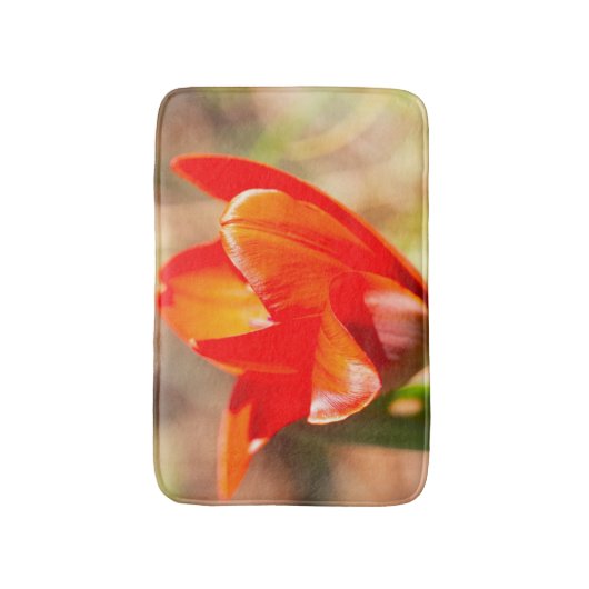 Red Tulip Blossom Badmat (Voorkant Verticaal)