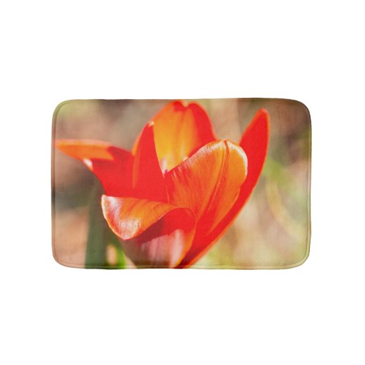 Red Tulip Blossom Badmat (Voorkant)