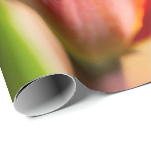 Red Tulip Blossom Cadeaupapier (Rol Hoek)