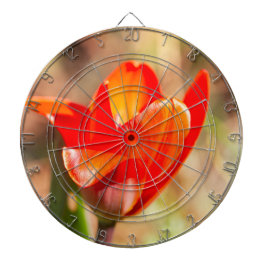 Red Tulip Blossom Dartbord