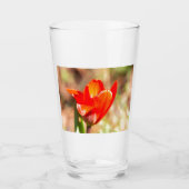 Red Tulip Blossom Glas (Voorkant)