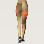 Red Tulip Blossom Leggings (Achterkant)