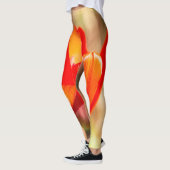 Red Tulip Blossom Leggings (Links)