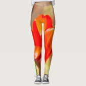 Red Tulip Blossom Leggings (Voorkant)