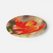 Red Tulip Blossom Papieren Bordje (Gekanteld)