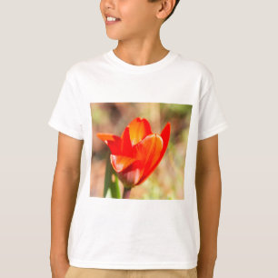 Red Tulip Blossom T-shirt