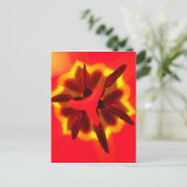 Red Tulip Center Briefkaart (Staand voorkant)