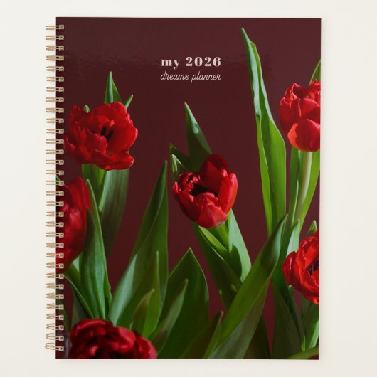 Red Tulip Dreams Planner (Voorkant)