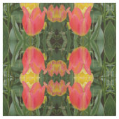 Red Tulip Fabric Stof (Swatch)